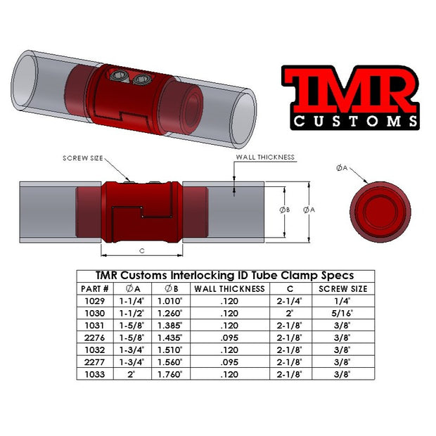 Interlocking ID Tube Clamp - Round