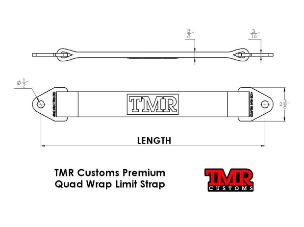 Premium Quad Wrap Limit Strap – Suspension Limiting Straps