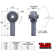 1-1/4" Forged Lifetime Heims (BRONZE RACE)